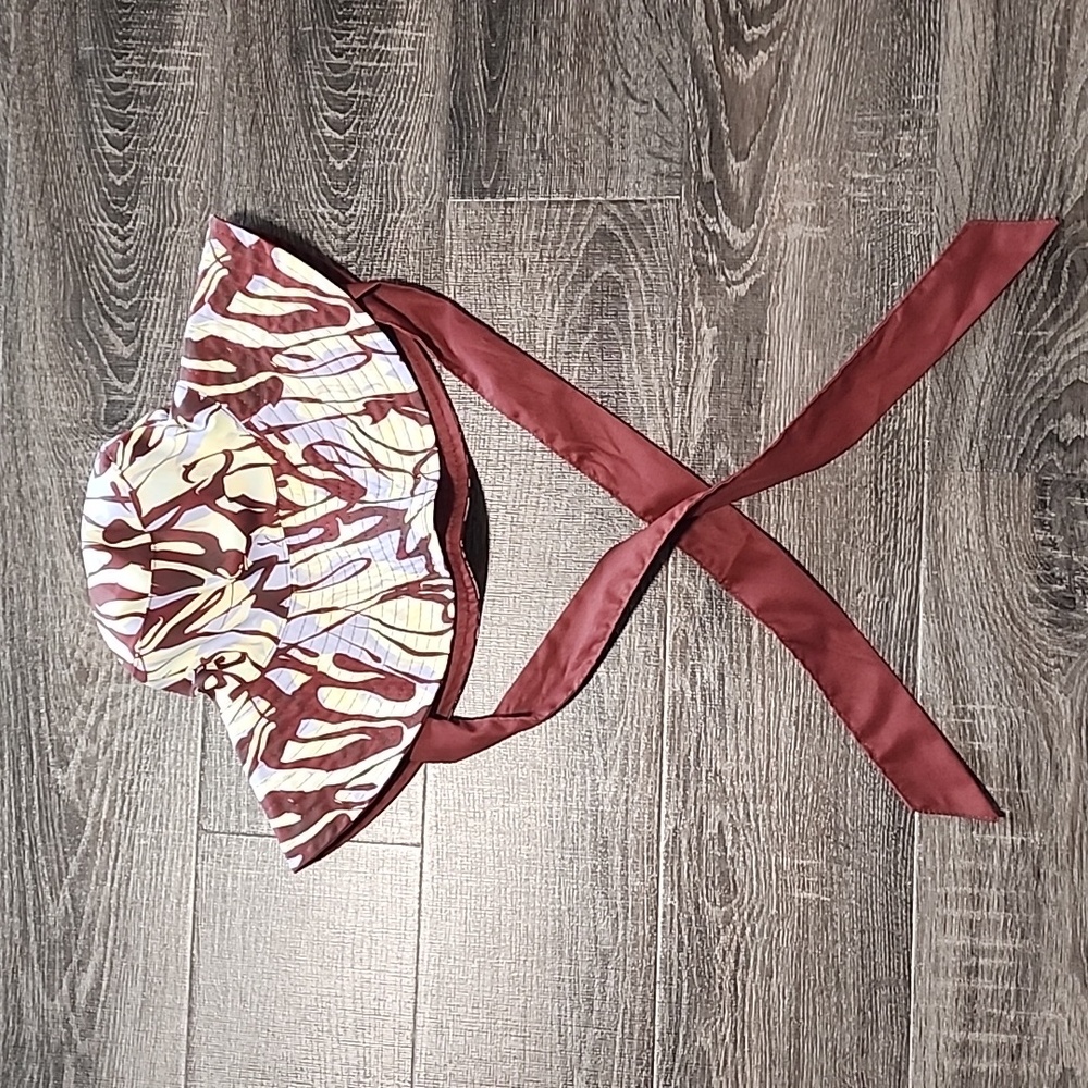 🎉 Open Edit wide brim Bucket Hat with tie 🎉